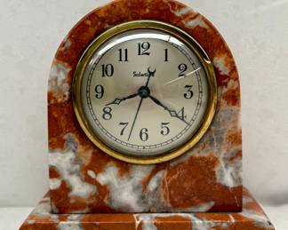 Solartime Marble Mantle Clock