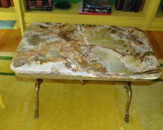 Marble top and Brass Table