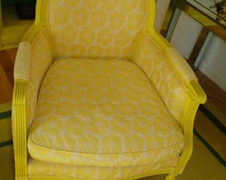 Pair of yellow chairs
