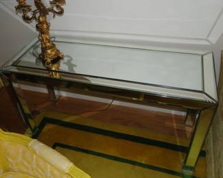 Glass and Chrome coffee Table