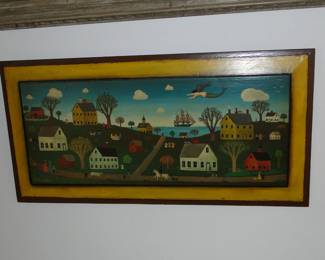 Knights primitive folk art