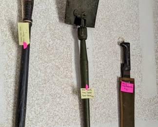 Vietnam and WWI items.