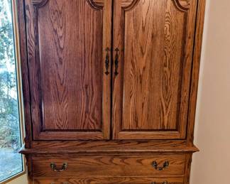 Tall Chest/Entertainment Center - $420 - 40" wide, 24.5" deep, 70" tall. Has 3 drawers on bottom and one inside - plus room for TV.