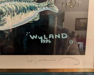 Wyland Signed Print - "Mantee Visit" 