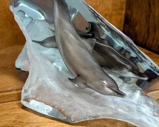 Wyland  Lucite Sculpture - "Perfect Wave"  - $6,000.