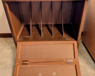 Inside of Record Cabinet.