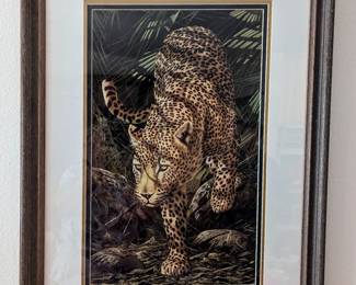 "Evening Prowl" print by Andrew Bone - $400. Artist Proof 233/400.  Size = 32" x 23".