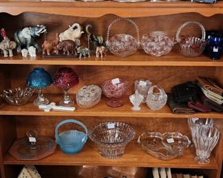 Paintings misc glassware