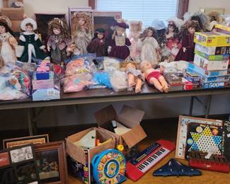 Dolls, games toys
