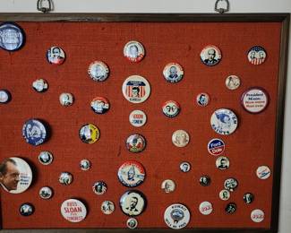 Vintage political pins