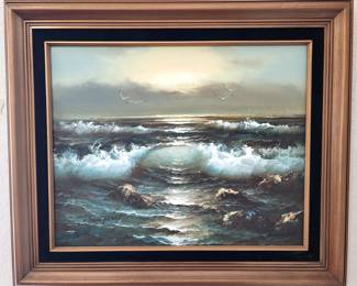 Original oil on canvas by Claude Terray