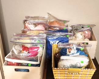 Crochet and knitting supplies