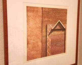 Original mixed media framed art by Dennis Olsen