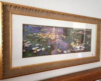 Monet print, nicely framed