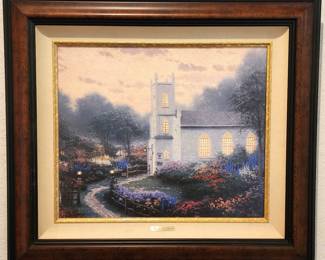 Thomas Kinkade embellished giclee