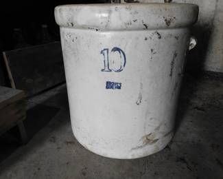 10 gal. Ruckel's Stoneware Crock