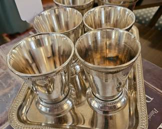 Silverplate Mint Julep Cups 