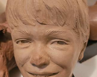 These are the clay molds for the Bronze outside the Florida Governors Mansion