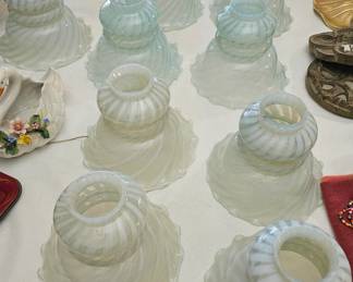 Vintage Fenton Glass Lampshades