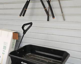 This is a tip trailer, it lifts to empty