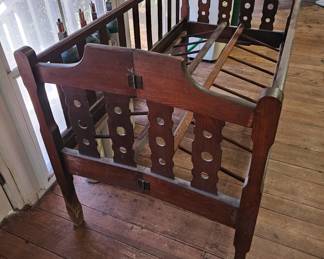 Antique Fold up Child's Bed 