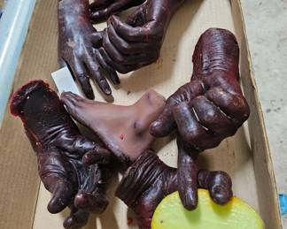 Wax Molds of Hands for Bronzes