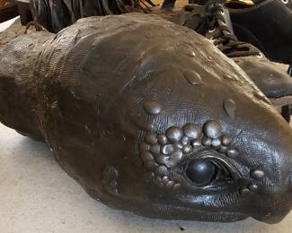 Bronze Turtle Head by Sandy Proctor