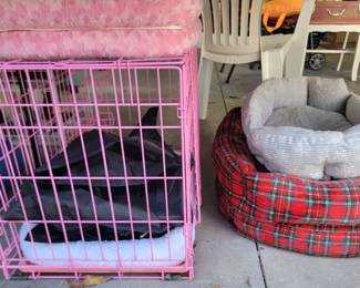 Dog Cage and Dog Beds