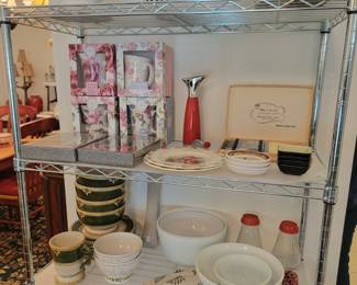 Daniel Cremieux "Nouvau Empire" Stoneware Bowl,  and "Expedition Large Earthenware Bowl. Royal Botanic Garden Coffee Mugs, Fritz & Floyd Huwthorn Plates & Bowls,  Pryex 2pc Blue Horizon Bowl Set and more!
