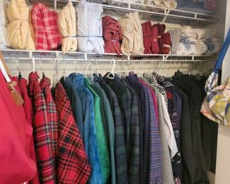 Coats and Jackets Size Small & Medium and Queen Size Sheet Sets and Blankets