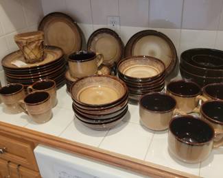 Sango "Nova Brown Dinnerware