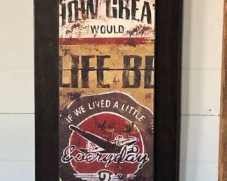 Textured Wooden Aviation Wall Decor