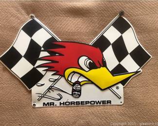 Metal Mr Horsepower Sign