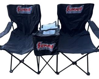 Summit Racing Equipment Double Seats with Cooler Table and Carry Bag
