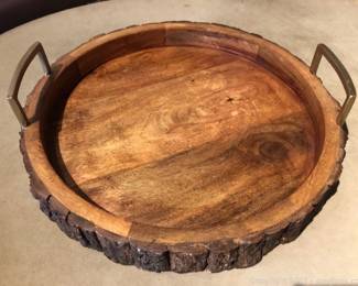 Tree Slice Round Kitchen Tray