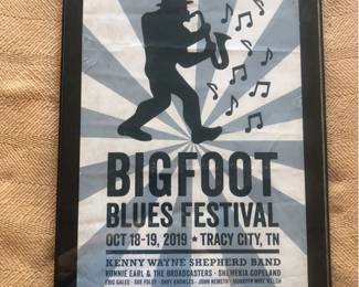 Framed Poster of Bigfoot Blues Festival