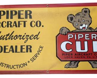 Piper Aircraft Co Piper Cub Vinyl Banner
