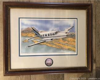 Limited Edition Sight Seeing Aircraft Photo Print by J Cote Sutter with Coin