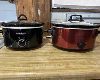 Crock Pot Brand and Hamilton Beach Brand Crock Pots
