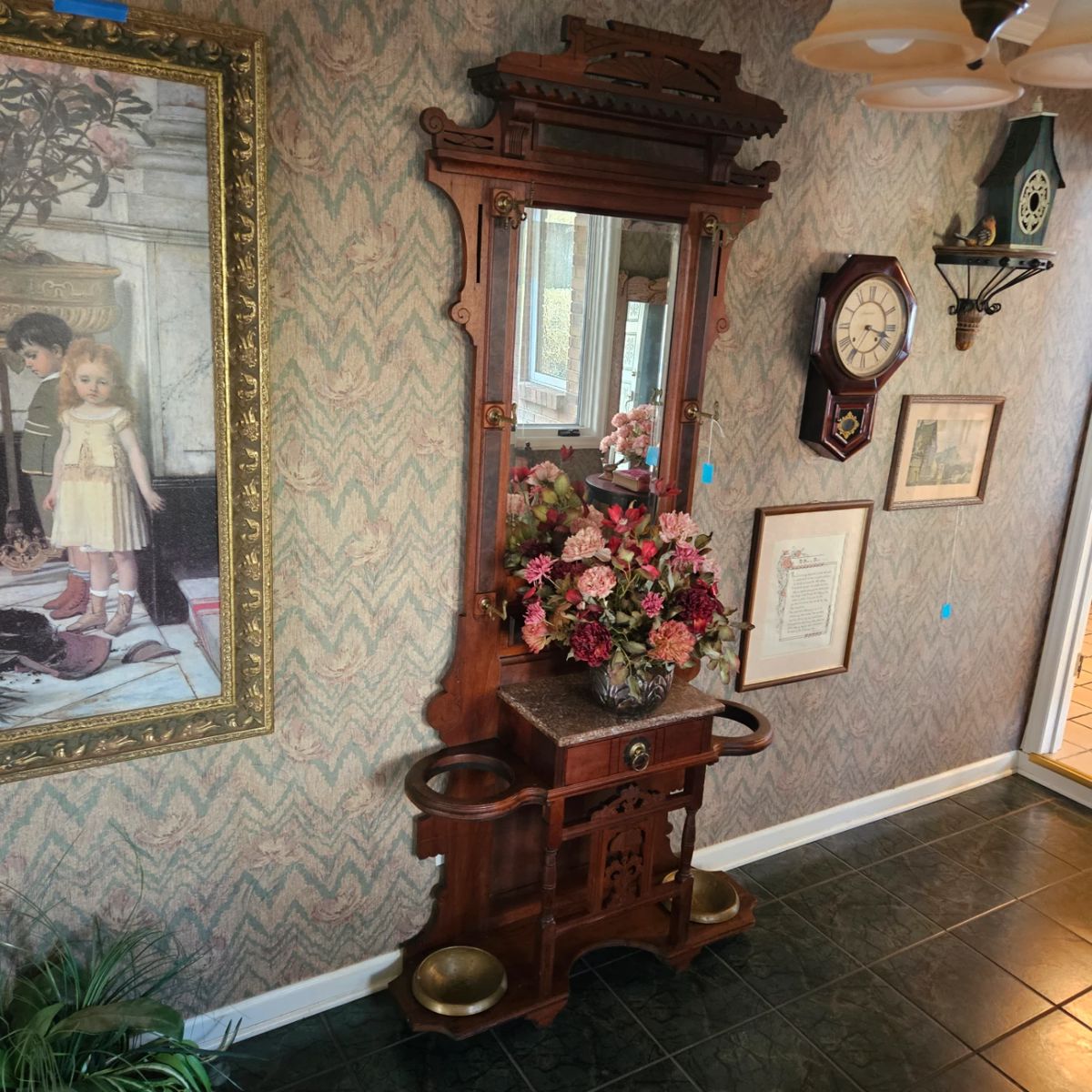 Antique Hall Tree