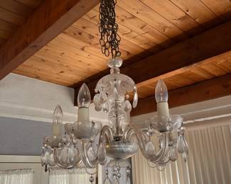 There are a couple of hanging chandeliers and this is one of them.
