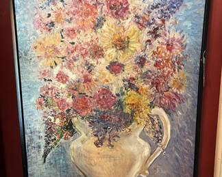 We did mention the framed artwork in the sale.  Like this still-life.