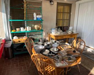 Here is a different view of the room with all the cookware.