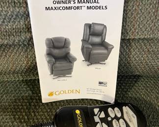 This just added!  There is a Golden Power Lift & Recline Chair, along with the Owner's Manual for the chair.