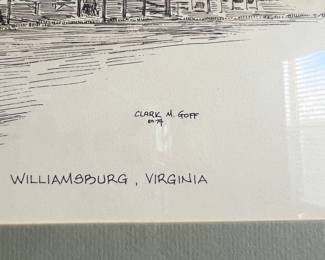 Art Print Chowning's Tavern Williamsburg, Virginia by Clark M Goff