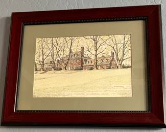 Art Print Carter's Grove Plantation Williamsburg, Virginia by Clark M Goff