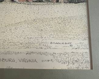 Art Print Carter's Grove Plantation Williamsburg, Virginia by Clark M Goff