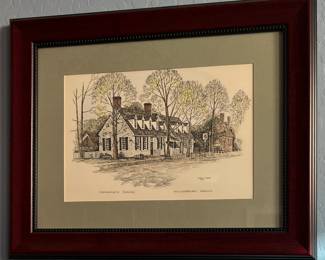 Art Print Chowning's Tavern Williamsburg, Virginia by Clark M Goff