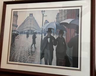 Art Print Paris, A Rainy Day by Gustave Caillebotte