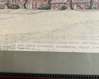 Art Print Carter's Grove Plantation Williamsburg, Virginia by Clark M Goff